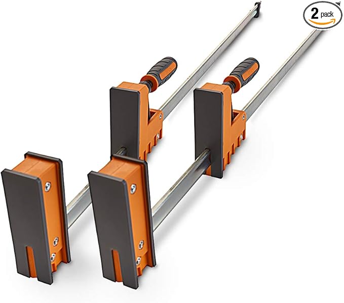 Bora 40" Parallel Clamp Set, 2 Pack of Woodworking Clamps with Rock-Solid, Even Pressure, 571140T