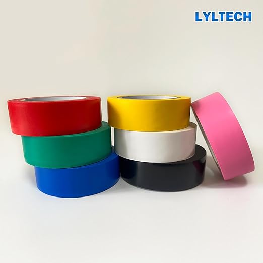 Electrical Tape Colors 7 Rolls 3/4-Inch by 30 Feet, Waterproof,Strong Adhesive, Durable, Easy-Wrap,Pink, Yellow, Red, Green, Blue, White, Black