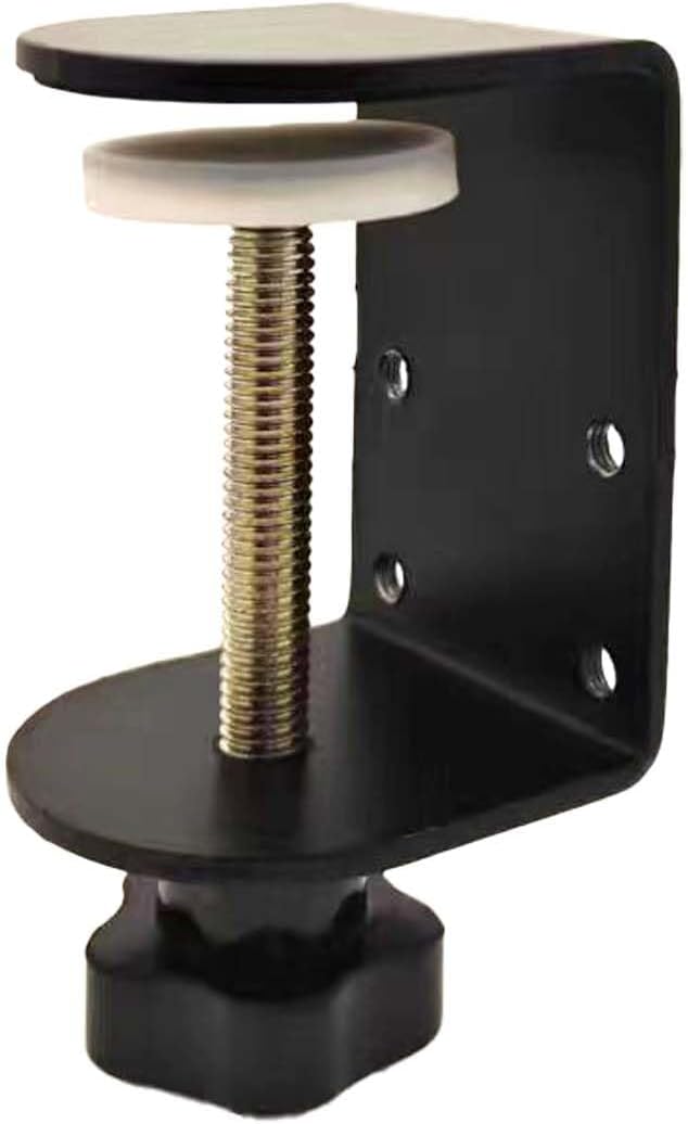 Small C Clamps 2 Inch with 4 Small Holes in the Back, 1-Pack Adjustable Desk C-Clamp for Range 0.39"~2", Versatile Clamp for Brake, Parts Assembly, Fastening, Welding, Woodwork, Metal Work