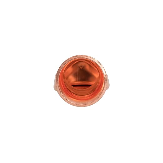 10PCS 3/0AWG - 3/8''Stud Heavy Duty Copper Terminals,Battery Cable Crimp Lugs,Battery Cable Ends,Bare Copper Eyelets Tubular Ring Terminals,Closed End Crimp Electric Connectors