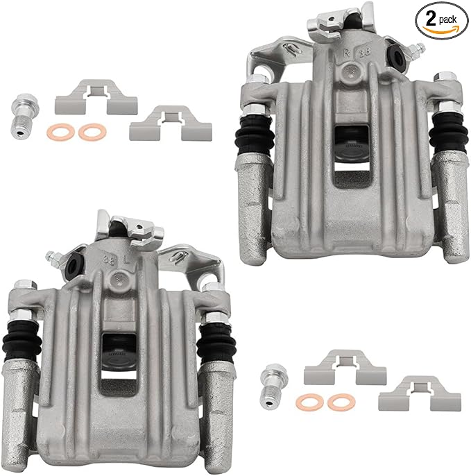 cciyu Rear Left & Right Brake Calipers Assembly w/Bracket 19B2571 19B2570 For Audi For TT 2000,For Volkswagen For Type-1 1998-2000,For Volkswagen For Golf 1999,For Volkswagen For Jetta 2000