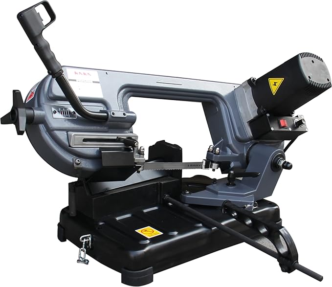 KAKA INDUSTRIAL Benchtop Metal Cutting Band Saw, 5.9"x5.5" Cutting Capacity BS-150,45-60MPM Variable Speed,0°-45° Adjustable Angle, Bench Band Saw for Metal, Steel, Aluminum – 2000W-110V