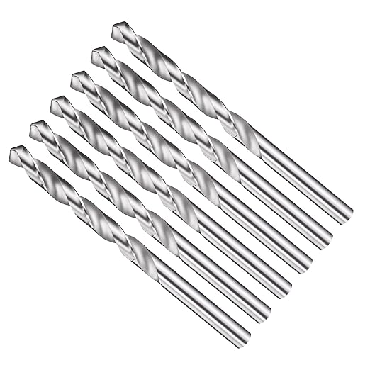 Drill Bit, 5/16" Cutting Diameter, 4241 HSS 118° Cutting Angle Uncoated Bright Versatile Jobber Bits - (Applications: for Drilling Plastic Wood Soft Metal), 6-Pieces