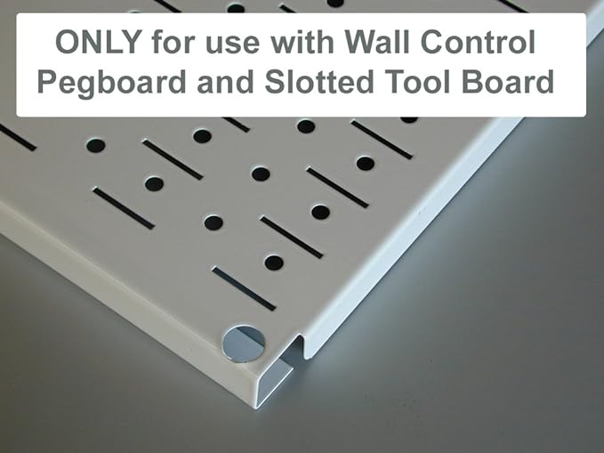 Wall Control Metal Pegboard Tool Organizer Kit (30-WRK-400GB) and Wall Control 26 Piece Deluxe Slotted Hook Assortment (KT-200-DLX)