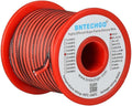 BNTECHGO 20 Gauge Flexible 2 Conductor Parallel Silicone Wire Spool Red Black High Resistant 200 deg C 600V for Single Color LED Strip Extension Cable Cord,Model,50ft Stranded Tinned Copper Wire
