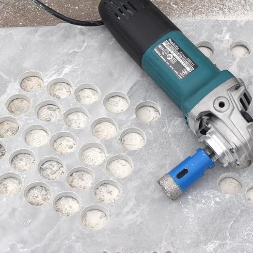 Drilax Pro Series 2 Inch Diamond Hole Saw for Angle Grinders | 1-3/8" Depth | 5/8"-11 Thread | Fast & Dry Drilling for Large Conduit, Pipes, Access Holes | Long Life