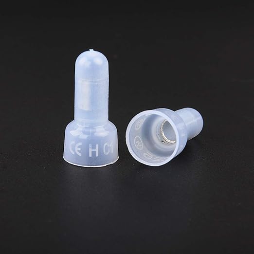 Nilight - 50036R Closed End Crimp Terminal 300 pcs 22-16/16-14/12-10 Gauge Nylon Wire Connector Kit,2 Years Warranty