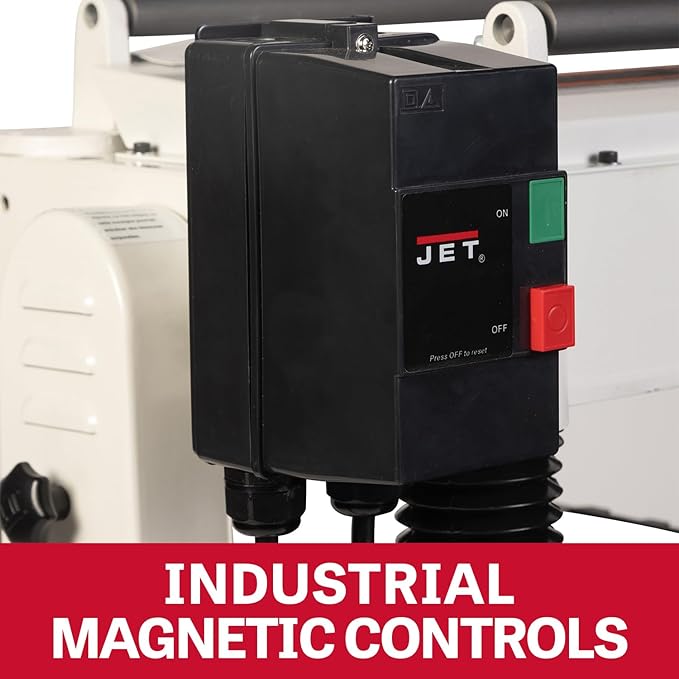 JET Black 20-Inch Planer, Helical Cutterhead, 5 HP, 230V 1Ph (Model JWP-208HH-BLK)