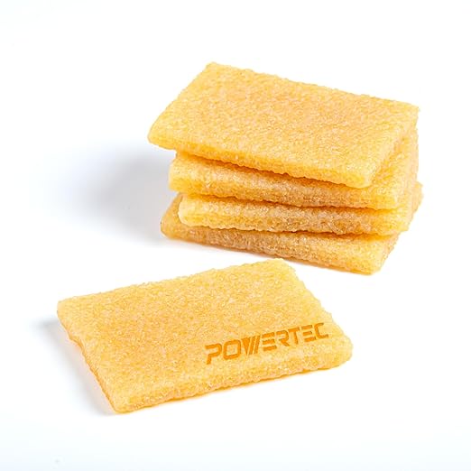 POWERTEC 71895 Abrasive Belt Cleaner 5PK, for Sanding Discs & Sandpapers Belts, Natural Rubber Eraser, Abrasive Cleaning Blocks for Sanders, Skateboards, Shoes, Pickleball Paddle, Grip Tapes
