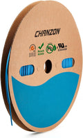 Chanzon 2:1 Ratio - 80Ft Roll - 1/8" (3mm) Heat Shrink Tubing 2:1(25M Total Length) Blue Polyolefin Sleeving Wrap Shrinking 2 to 1 1pcs