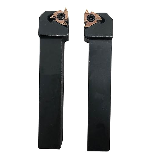 Lather Threading Tool Bit Set External Internal Threading Boring Bars Turning Tool Holders with 11IR AG60 16ER 16IR AG60 Carbide Threading Inserts (2pcs 5/8 Holders + 16ER IR AG55)