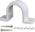 30 Pcs Conduit Pipe Strap Clamps,Plastic Pipe Clamps SCH 1 inch(32 MM), Two Hole Plastic Pipe Clip Non-Metallic Conduit Pipe Conduit Clamps Pipe clamp PVC Conduit Clips