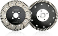 SHDIATOOL 5 Inch Granite Turbo Cutting Blades Two-in-One Design Cut Grind Sharpen Marble Concrete and Bricks(2-Pack)