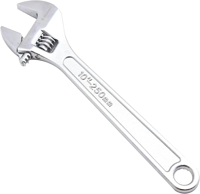 Donext 10 Inch Adjustable Wrench Professional Hand Tool CR-V Steel Crescent Wrench