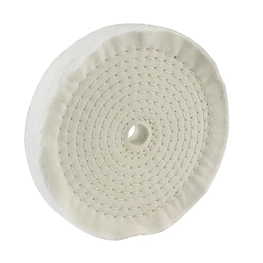 𝐋𝐮𝐨 𝐤𝐞 6'' 70 Ply Cotton Buffing Wheel - 1/2'' Arbor Premium Cloth Abrasive Cotton Polishing Buffing Wheels for Bench Grinder