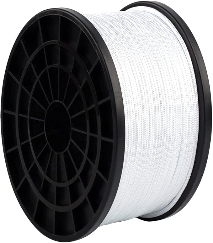 HERCULES Type III Paracord 550 Paracord Rope Parachute Cord, 250' White for Survival Rope, Survival Cord