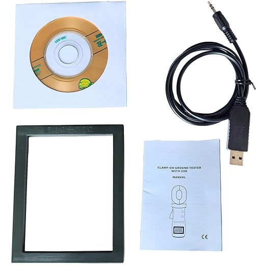 VA100 Professional Digital Clamp Ground Resistance Tester – No Disconnect Earth Testing for Power Systems, Telecom, Gas Stations & Industrial Use 0.01-1000Ω