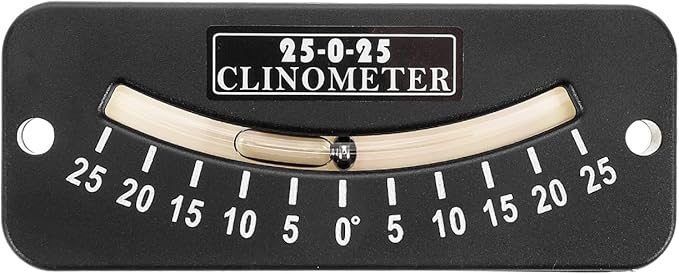 GLEAVI Angle Leveler Sailing Level and Angle Finder Angle Measuring Tool Professional Level Protractor Small Angle Finder Instruments and Indicators Angle Gauge Black Plastic