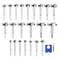 22 Pcs Forstner Drill Bit Set 10-54mm (2/5" to 2-1/8") Wood Hole Saw,Wood Cutter for Woodworking (22PCS Set (10-54mm))