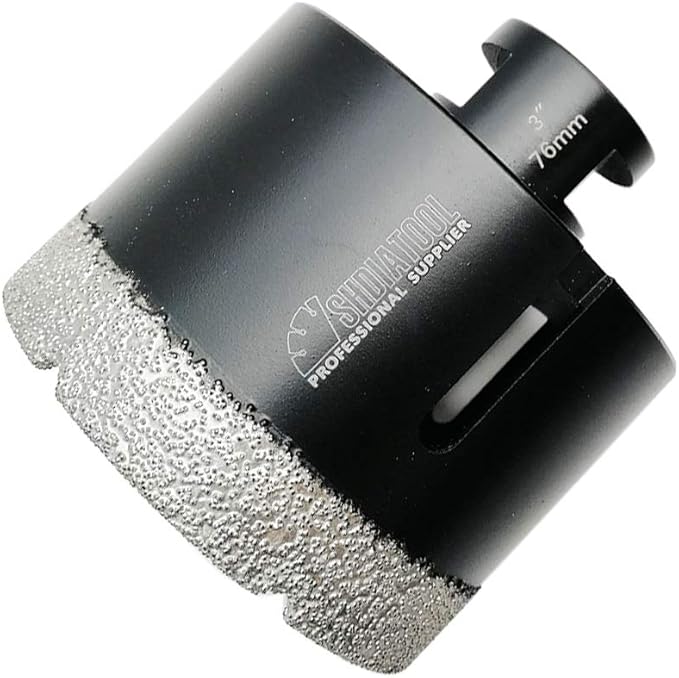 SHDIATOOL Diamond Core Drill Bits 3 Inch for Porcelain Ceramic Tile Marble Brick Vacuum Brazed Hole Saw 76mm