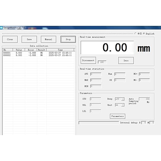 Professional Measuring Instruments for Digital Dial Indicator，Model Rs211, Cord Length 98 in