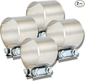 Butt Joint Band Clamps,Exhaust Muffler Clamp Exhaust Pipe Clamps Sleeve Stainless Steel (2, 3'')