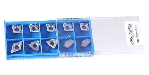 Accusize Industrial Tools 2 Pc of Each Kind of Carbide Inserts for 3988-0034, for Cutting Aluminum, 10 Pc, 3988-0034INSERTS