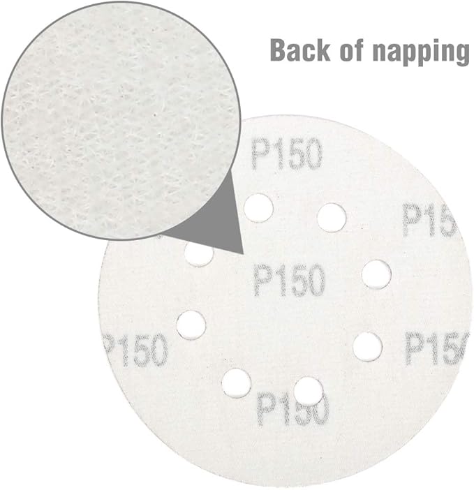 WORKPRO 80-Piece Sanding Disc Set，5-Inch 8-Hole Hook and Loop Sanding Discs, 60, 80, 100, 120, 180, 240, 320, 400 Grits Sandpaper for Random Orbital Sander(Not for Oscillating Tools or Mouse Sander)