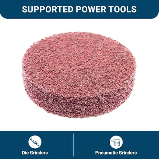 Benchmark Abrasives 2 Inch Sanding Discs Quick Change Aluminum Oxide Surface Preparation Wheels Polishing Wheel for Drill, Die Grinder Sanding Disc Paint Stripper & Removal - (10 Pack), Maroon - Fine