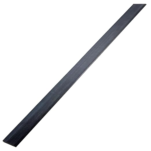 24x2x1/5 Inch Carbon Fiber Board Solid Flat Stock Construction Grade 610x50x5mm