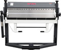 KAKA INDUSTRIAL Pan and Box Brake, 50-inch Sheet Metal Brake Machine with Fingers, 16-Gauge Mild Steel Capacity Box and Pan Brake with Foot Clamp, 0-150° Folding Angle PBB-5016/3SH