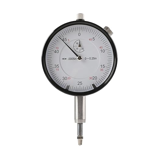 HFS(R) 0-1/4" Dial Indicator Lathe Tool High Precision, 0.25" Range, 0.0005" Graduation Interval