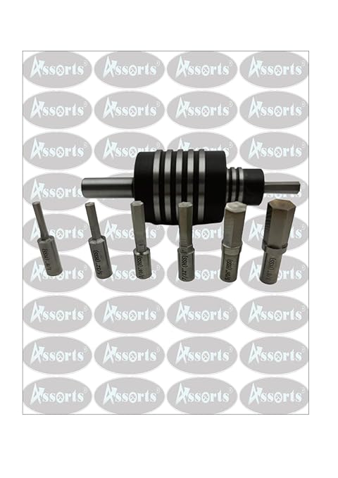 Assorts Lathe's High-Precision Live Revolving Center with Straight Shank and High-Speed Steel (HSS) Hex Rotary Broach for Superior Machining Accuracy and Versatility