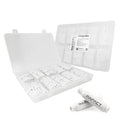 1000 pcs Low Voltage B Connectors for Indoor Wiring AWG 22–26 Small Gauge Dry Bean-Style Butt Splice Terminals for Telephone, Alarm, Security, Intercom, and Network Applications (No Gel)