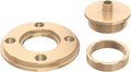 Template Guide Adapter, 1/4 Inch Solid Brass Routing Guide Bushings for Router Templates, Universal Quick Change Bushing Perfect for Routing Bushing Template