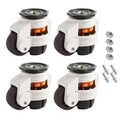 Skelang 4 Pcs Stem Leveling Machine Casters with Nylon Wheel, Retractable Workbench Caster, Loading Capacity 2200 Lbs