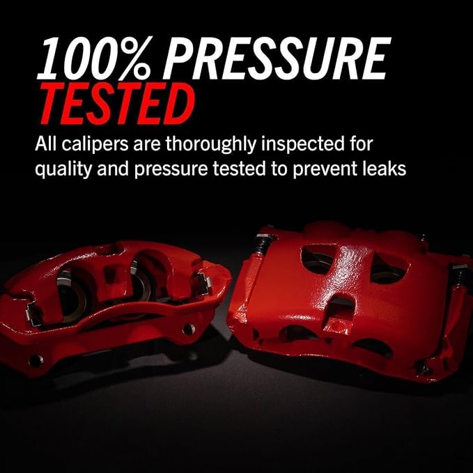 Power Stop Front S2660 Pair of High-Temp Red Powder Coated Calipers