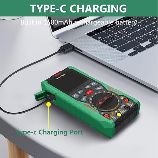3 in 1 Handheld Digital Oscilloscope Multimeter Portable Oscilloscopes, 12MHz Bandwidth, 50MSa/s Sampling Rate with Multimeter and Signal Generator (YP101A)