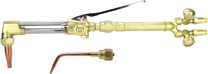 SÜA - Heavy Duty Oxy-Fuel Torch Replacement for Victor with Check Valves + Cutting Tip + Welding Tip (Acetylene)