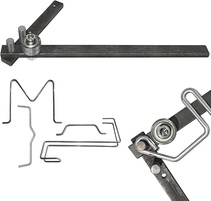 Manual Rod Bender Mini Tubing Bender Hand Rebar Bender Desktop Workbench Bending Tool for Bending of 1/4" Pipe