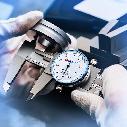 Dasqua Dial Caliper 6 inch Measuring Tool,Professional High Precision Caliper,Double Shock-Proof for Machinists,Laboratory,Accuracy ±0.001"