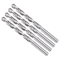 Drill Bit, 5.2mm Cutting Diameter, 4241 HSS 118° Cutting Angle Uncoated Bright Versatile Jobber Bits - (Applications: for Drilling Plastic Wood Soft Metal), 4-Pieces