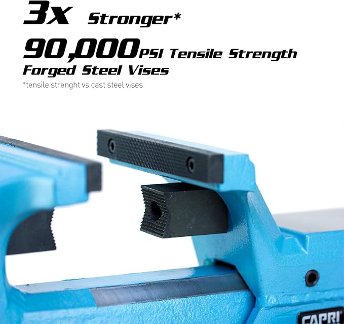 Capri Tools 10516 Ultimate Grip Forged Steel Bench Vise, 6"