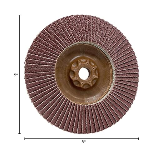 Plantex Aluminum Flap Disc- 40 grit, 5" Diameter
