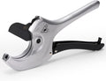 iCrimp Adjustable PVC Pipe Cutter Cuts up to 2-1/2", Heavy-Duty Aluminum Ratchet Pipe Cutter Tool, One-hand Operation Tube Cutter, PEX Cutting Tool for PEX, PVC, PPR Platic Hose and Plumbing Pipe