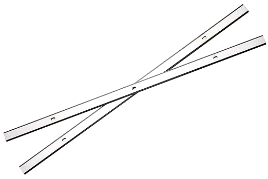 HSS Planer Blades for Delta 22-560 22-562 22-565 TP305 TP400LS Craftsman 21758 Wen 6550 Triton TPT125 Grizzly G0663 Porter Cable PC305TP Planer 12-1/2 Inch Heat Treated, Double Sided, Set of 2