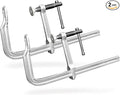 2-Pack 12-Inch Heavy-Duty F-Clamps for Welding, Woodworking & Metalworking – 1320 lbs Load Capacity, 4-3/4 Inch Throat Depth, All-Steel Construction