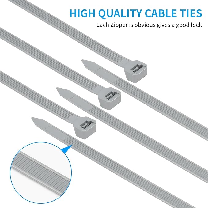18 inch Orange Zip Ties Heavy Duty 100 PACK, 200 LBS Ultra Exclusive Strong Plastic Wire Ties, Large Cable Ties Extra Long Tie Wraps, Indoor and Outdoor UV Resistant