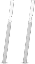 2 Pcs Stainless Steel Toenail File for Thick Nails, 4-Sided Design Toe Nail File 7.1 inch Durable Long Filer Fingernail Filing Nail Care Tool for Men Women