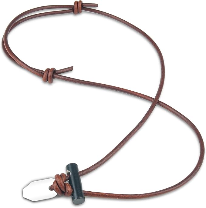 FNL Ceramic Fire Starter Necklace Leather Cord
